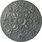Ekena Millwork Baile Ceiling Medallion (Fits Canopies up to 6"), Hand-Painted Platinum, 31 1/4"OD x 2 1/4"P CM31BAPLS - alternate 1